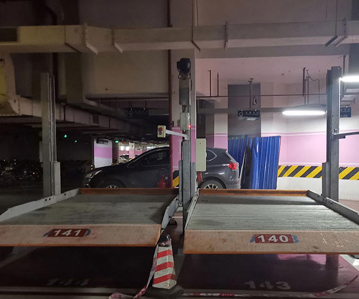 韩城市三层升降立体车库停车设备维保