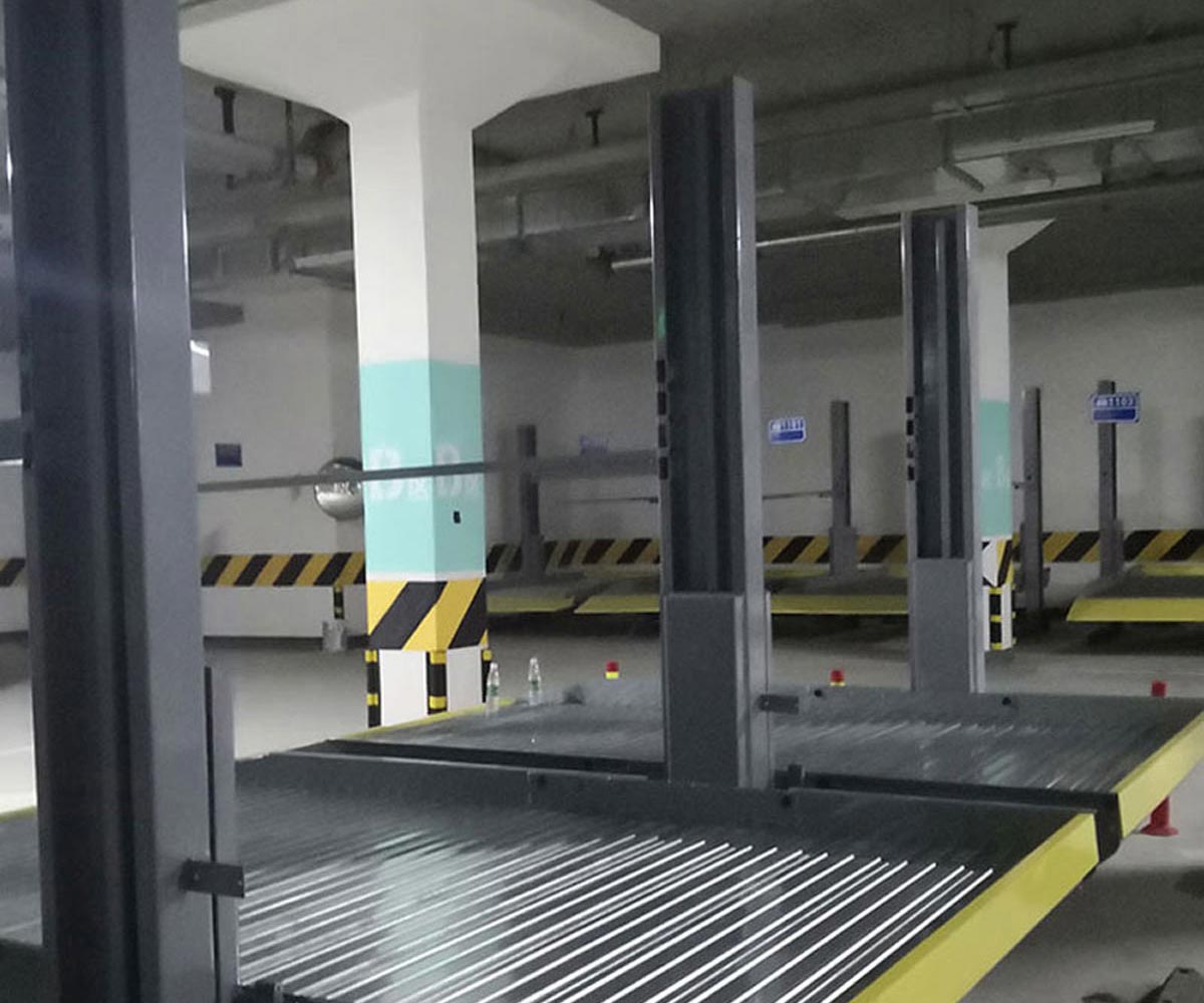 三层升降横移式机械式停车设备过验收